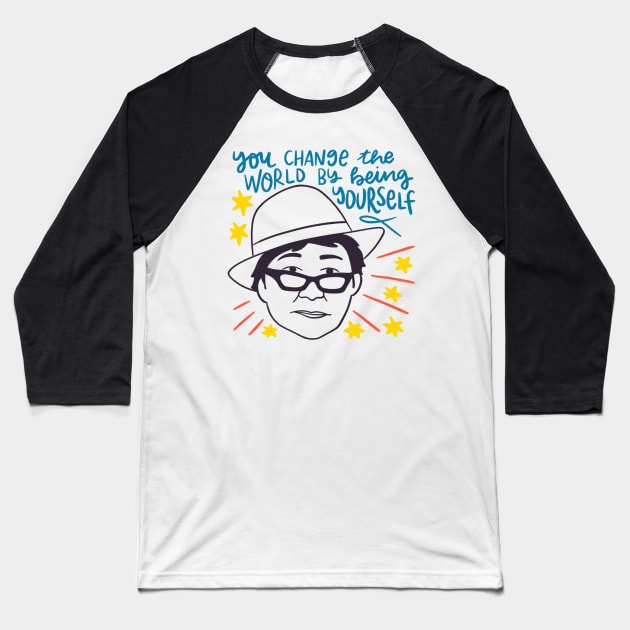 Yoko Ono quote Baseball T-Shirt by Awesome quotes